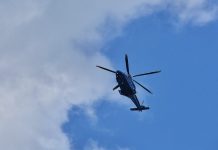 Helikopter landingen Heusdensebaan in Oisterwijk