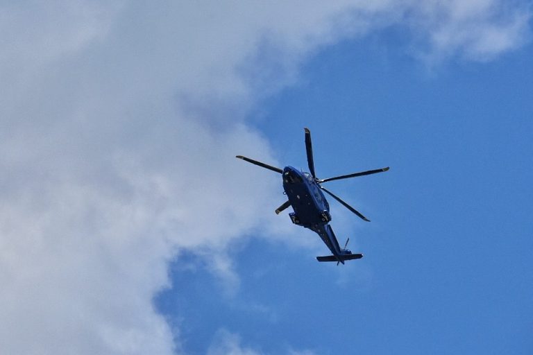 Helikopter landingen Heusdensebaan in Oisterwijk