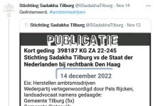 Archief: Stichting Sadakha verspreidt onjuiste informatie over rechtszaak tegen Gemeente Oisterwijk en Nederlandse Staat