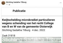 Archief: Stichting Sadakha blijft beschuldigingen spuien over Gemeente Oisterwijk