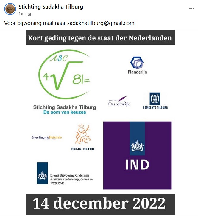 Archief: Gemeente en rechtbank ondernemen nog geen stappen tegen strijdigheden Stichting Sadakha (Update)