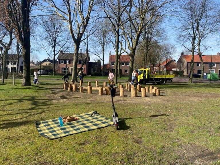 Nieuwe speelplek direct in gebruik