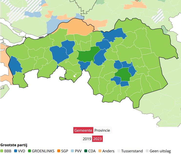 Uitslag Provinciale verkiezingen 2023
