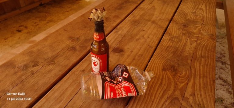 Molotovcocktail gevonden in Oisterwijks bos