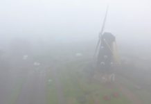 Oisterwijk in de mist en code geel in Brabant