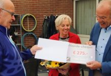 Uitreiking donatie Veerlekracht en winnaars doubletten bij PCO Oisterwijk