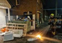 Brandje in afvalcontainer Tilburgseweg Oisterwijk