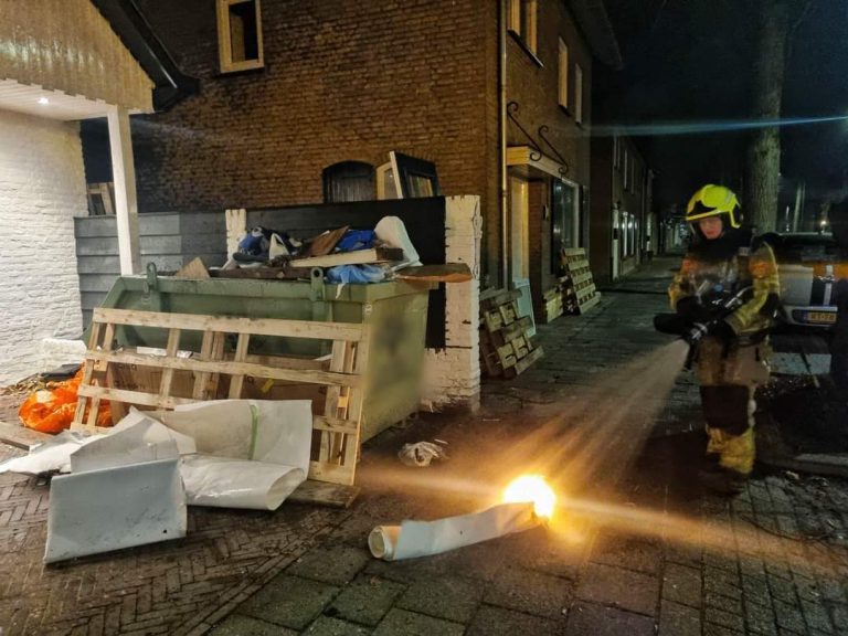 Brandje in afvalcontainer Tilburgseweg Oisterwijk