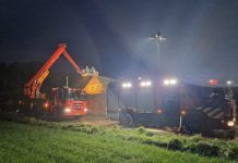 Schoorsteenbrand in Haaren