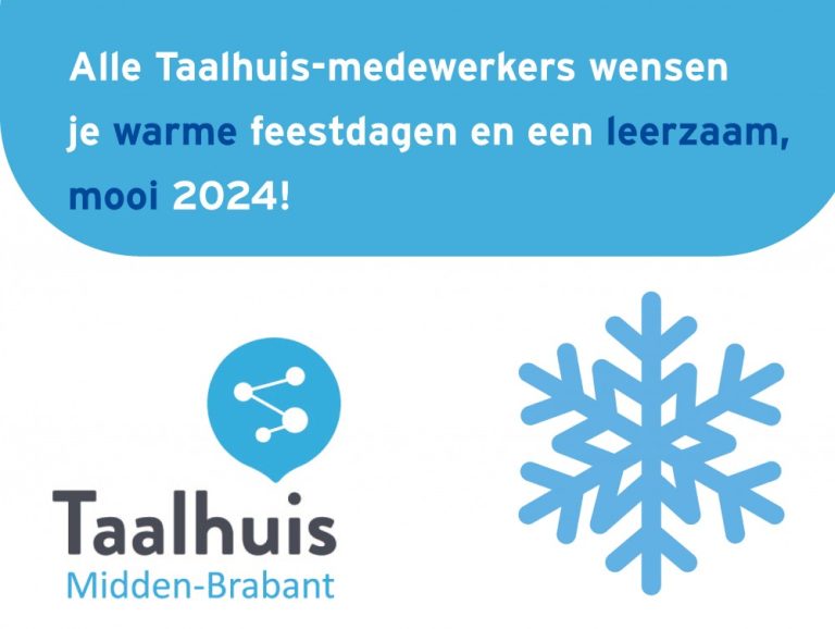 Taalhuis wenst u fijne feestdagen! *
