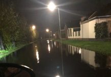 Water tot aan de huizen op Scheerman Moergestel (en nog meer wateroverlast)