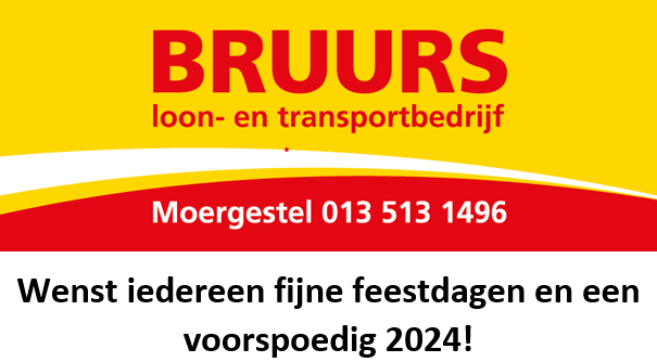 Bruurs loon- en transportbedrijf wenst u een fijne feestdagen! *