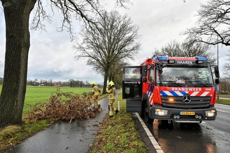 Stromschade door PIA op N65 tussen Oisterwijk en Haaren