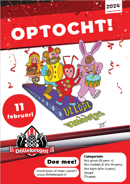 Carnavalsoptocht in Oisterwijks Döllekesgat