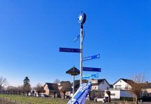 Haaren nu ook vermeld op wegwijzer Middelpunt BeNeLux