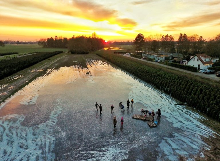 Schaatsplezier in Moergestel