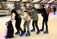 Schaatsen voor statushouders op Oisterwijkse ijsbaan
