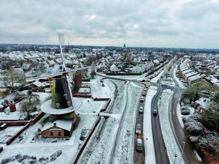 Nog geen sneeuwstorm maar wel een heel mooi plaatje!