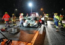 Drie gewonden door ongeval op A58 bij Moergestel