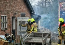 Brand op De Noenes bij Haaren