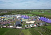 Tent Rebirth Festival Haaren waait kapot