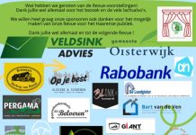 Haarense Revue bedankt publiek en sponsoren