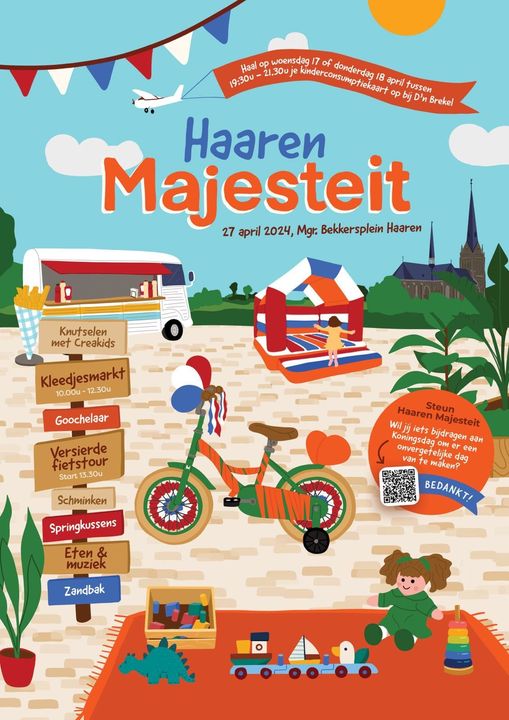 Haaren Majesteit op Koningsdag