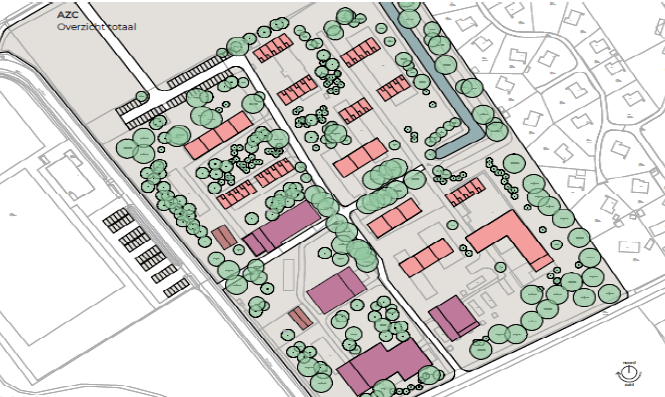 Nieuwsbrief AZC Oisterwijk toont signaal van problemen en ook nieuw plattegrond