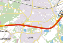 Na aanrijding met letsel A58 richting Moergestel afgesloten