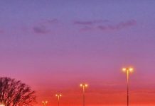 Bijzonder mooie zonsondergang