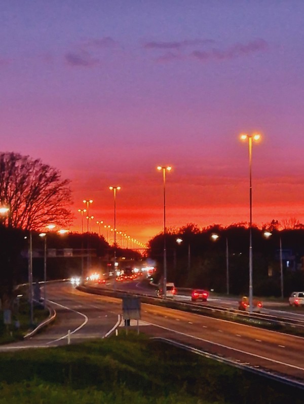 Bijzonder mooie zonsondergang