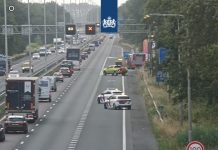 Gaslek bij tankstation A58 Moergestel