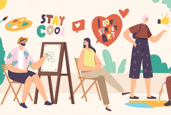 Vrij schilderen in Wijkgebouw Waterhoef Oisterwijk