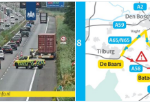 Ellende op A58 na stukken aan vrachtwagen