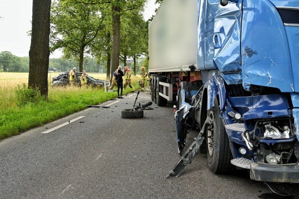 N65 bij Oisterwijk volledig afgesloten vanwege ongeval met vrachtwagen (Update)