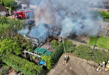 Grote brand in Haaren