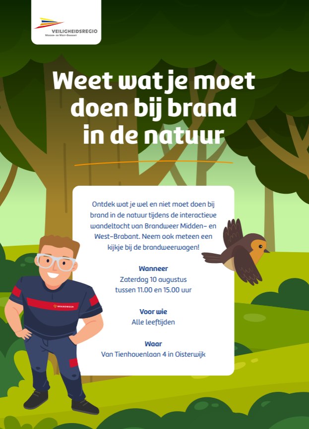 Ga je mee op pad met de brandweer in de Oisterwijkse bossen?