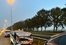 Meerdere auto’s betrokken bij ongeval A58 Moergestel