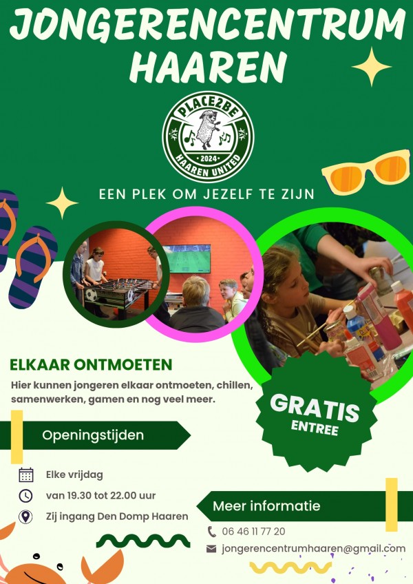 Haaren heeft nu een half jaar een jongerencentrum voor jeugd van 9 tot 17