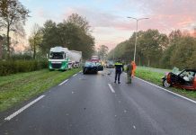 N65 afgesloten na ongeluk en veel sluipverkeer door Haaren (+ Signalement)