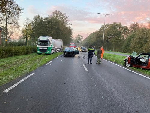 N65 afgesloten na ongeluk en veel sluipverkeer door Haaren (+ Signalement)