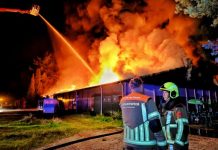 Brandweer Oisterwijk ingezet bij grote brand Beekse Bergen