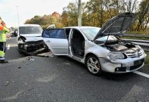 File na aanrijding met vier auto’s op A58 bij Moergestel