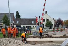 Werkzaamheden aan het spoor zorgen voor afgesloten overwegen