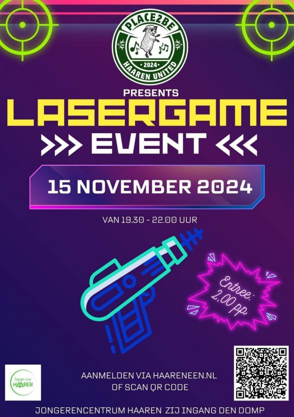 Lasergame voor de jeugd in Haaren