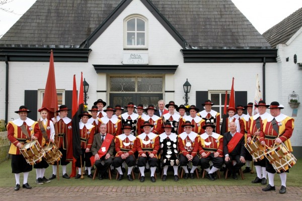 Vijf jubilarissen bij Gilde St. Joris Haaren