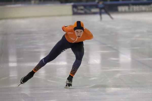 Schaatser Thomas van Berkel Kampioen op 1000 meter