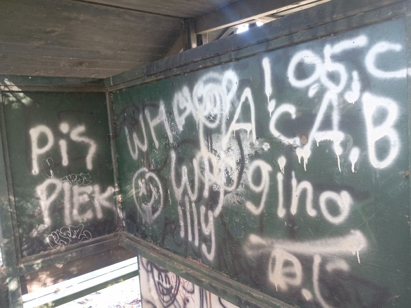 Nazi kanker en hakenkruizen op jeugdhangplek in oisterwijk