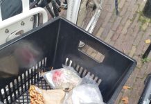 Dump je afval in een fietsmandje!