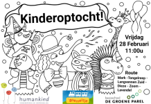 Kinderoptocht met carnaval in De Pannenschuur